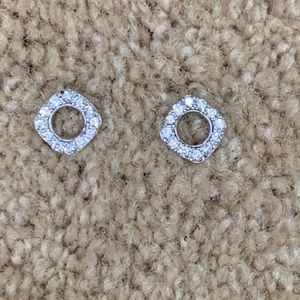 925 sterling silver sparkle earrings